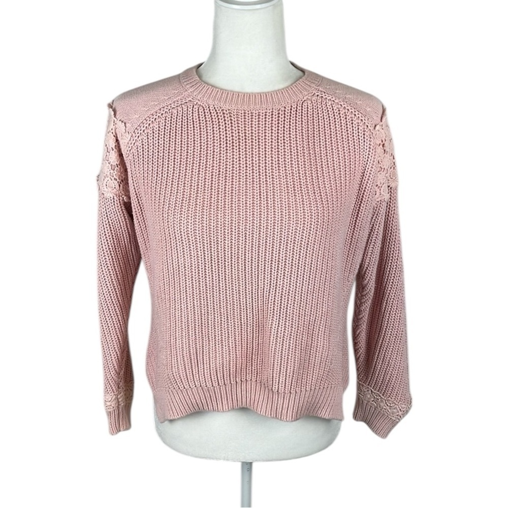 M&S Collection Light Pink Heavier Knit Pullover Sweater Size 8 (UK)